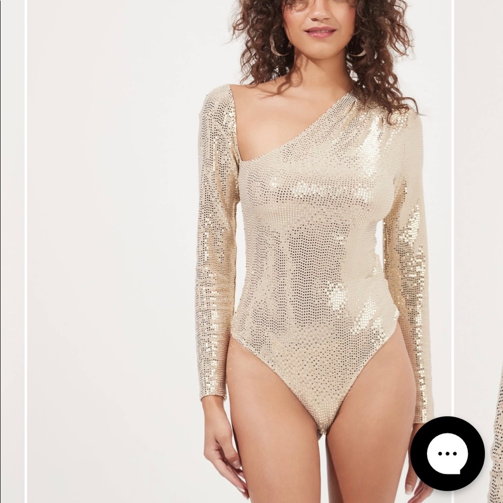 Astr sequin bodysuit